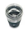 Picture of Ioco 8oz Glass Travel Cup - MBlue w/HPink Seal