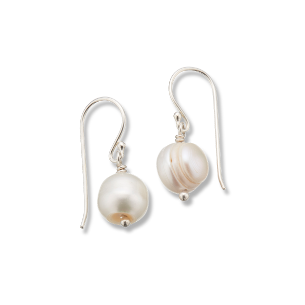 Picture of Palas Healing Gem Earrings - Pearl