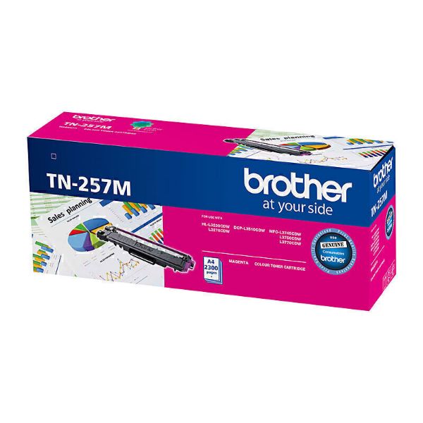 Picture of Brother TN257 Magenta Toner Cartridge - 2,300 pages