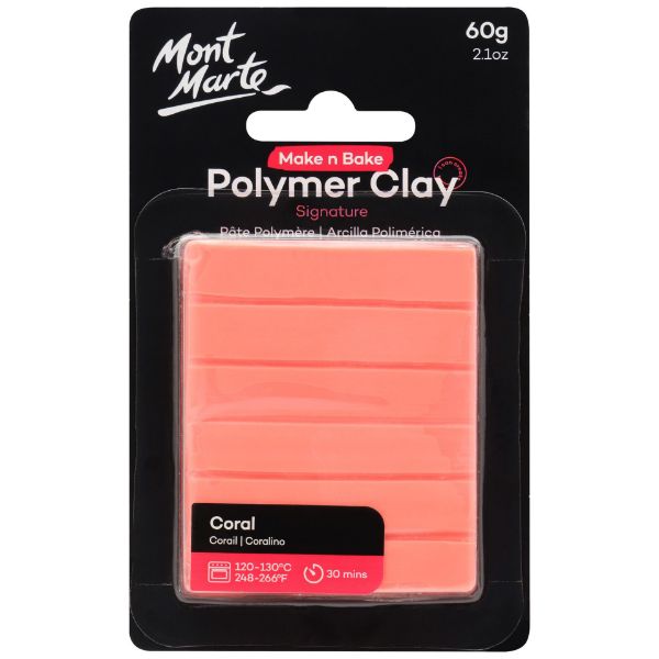 Picture of Mont Marte Make n Bake Polymer Clay 60g - Coral