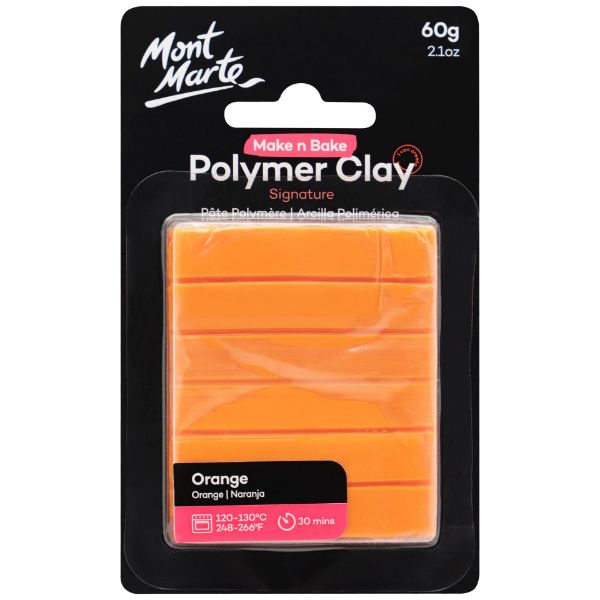 Picture of Mont Marte Make n Bake Polymer Clay 60g - Orange
