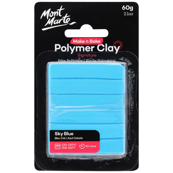 Picture of Mont Marte Make n Bake Polymer Clay 60g - Sky Blue