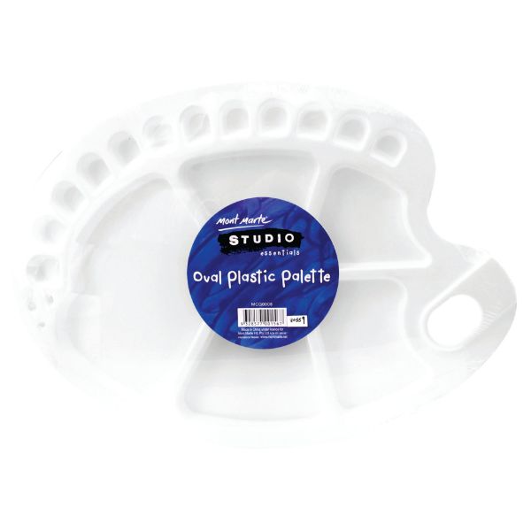 Picture of Mont Marte Oval Plastic Palette 34x25cm