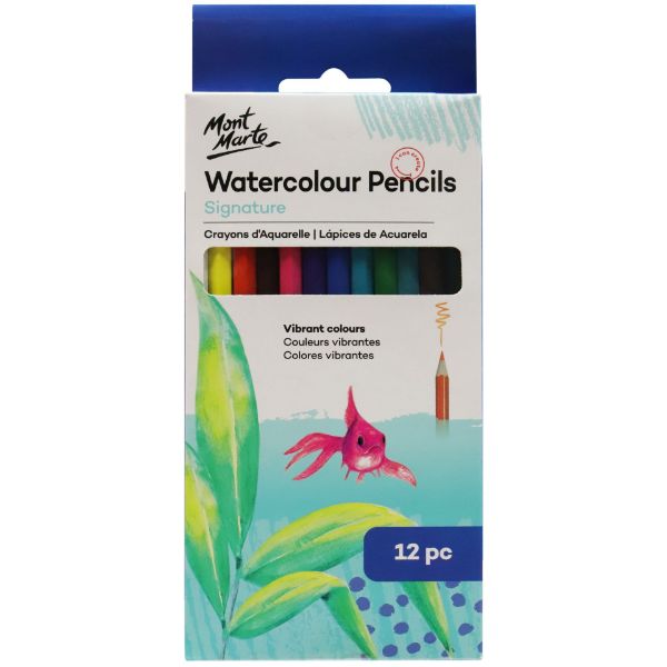 Picture of Mont Marte Watercolour Pencils 12pc