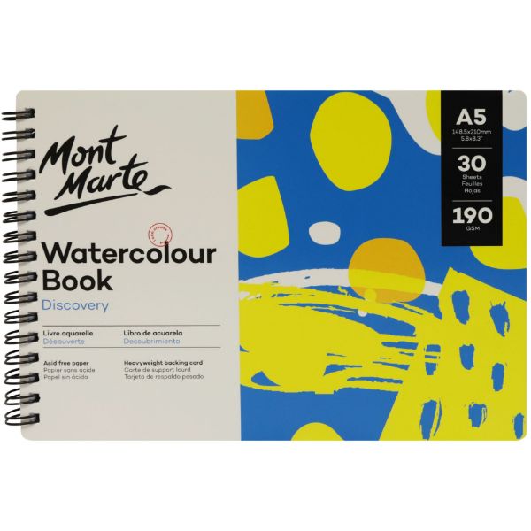 Picture of Mont Marte Watercolour Book 190gsm A5