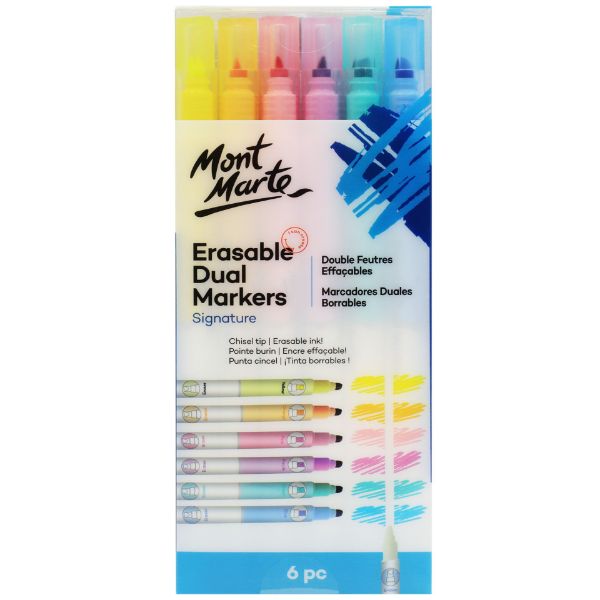 Picture of Mont Marte Erasable Dual End Markers 6pc