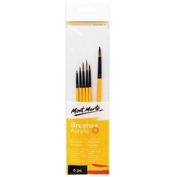 Picture of MM Gallery Series Brush Set Acrylic 6pc