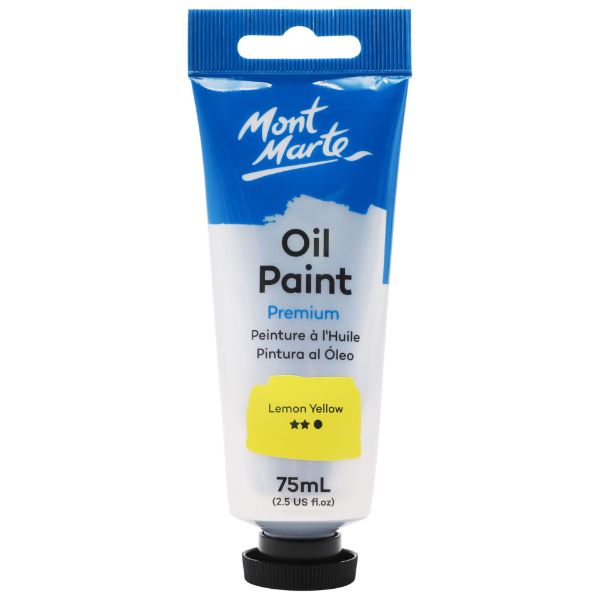 Picture of Mont Marte Oil Paint 75ml - Lemon Yellow