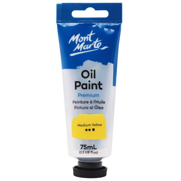 Picture of Mont Marte Oil Paint 75ml - Medium Yellow