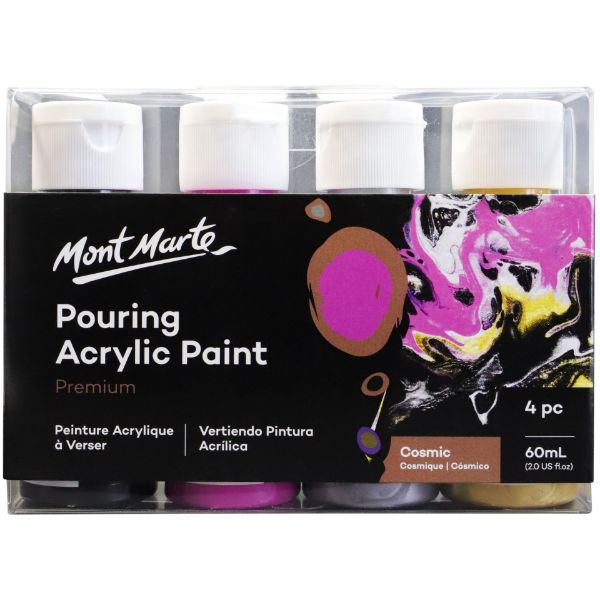 Picture of MM Pouring Acrylic 60ml 4pc - Cosmic