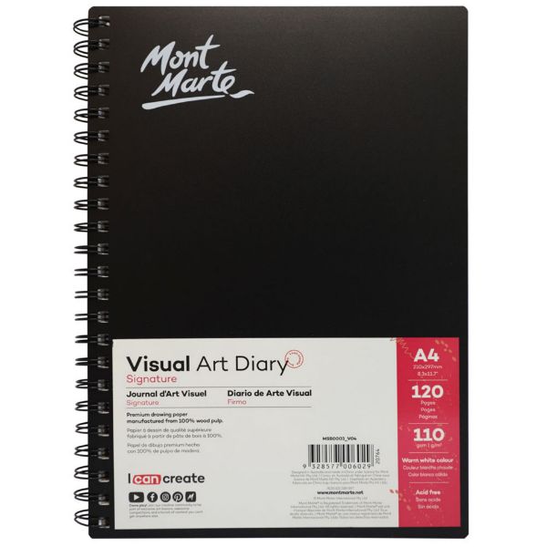 Picture of Mont Marte Visual Art Diary A4 120 page