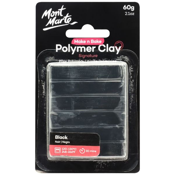 Picture of Mont Marte Make n Bake Polymer Clay 60g - Black