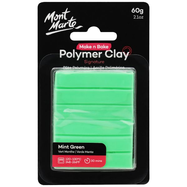 Picture of Mont Marte Make n Bake Polymer Clay 60g - Mint Green