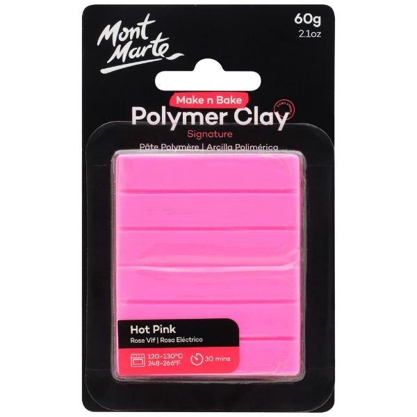 Picture of Mont Marte Make n Bake Polymer Clay 60g - Hot Pink