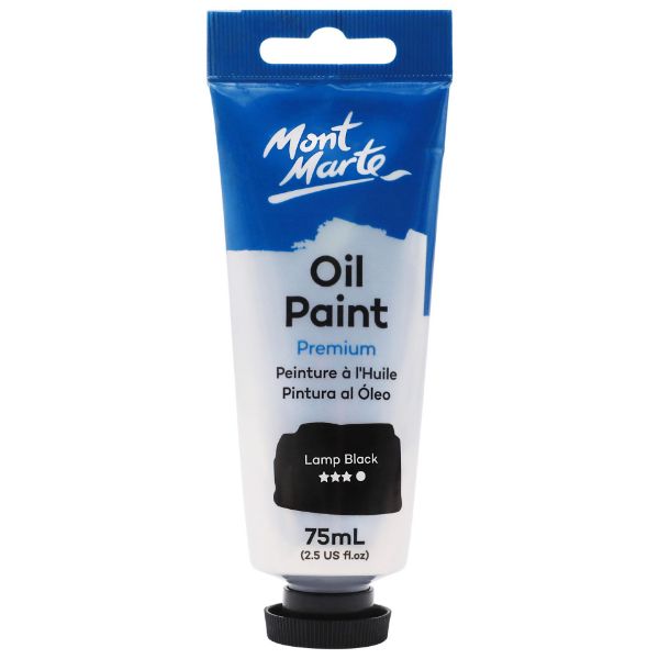 Picture of Mont Marte Oil Paint 75ml - Lamp Black