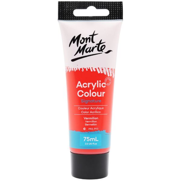 Picture of Mont Marte Acrylic Colour Paint 75ml - Vermilion