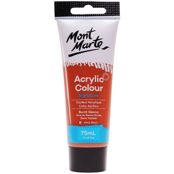 Picture of Mont Marte Acrylic Colour Paint 75ml - Burnt Sienna