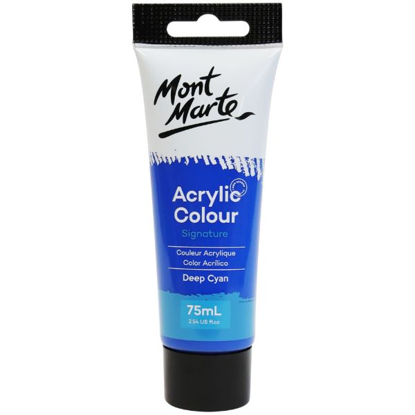 Picture of Mont Marte Acrylic Colour Paint 75ml - Deep Cyan