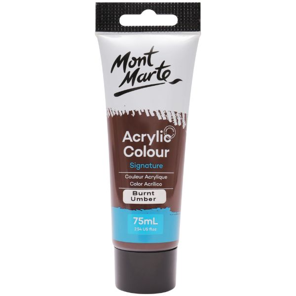Picture of Mont Marte Acrylic Colour Paint 75ml - Burnt Umber