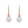Picture of Sybella Jeweller Bella Rose Gold Pearl Drop Earings