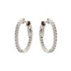 Picture of Sybella Jewellery Rhodium 20cm cz Hoop Earrings