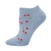 Picture of Bamboozld Invisible Sock - Cherry Yoga Womens Size 2-8