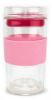 Picture of Ioco 12oz Glass Travel Cup - Pink w/HPink Seal