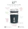 Picture of Ioco 8oz Glass Travel Cup - MBlue w/HPink Seal