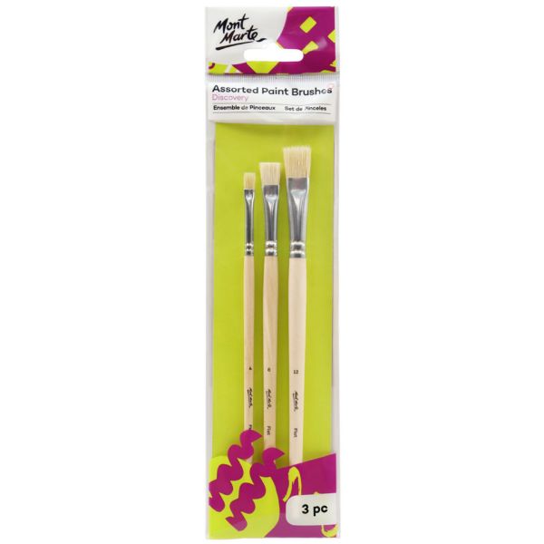 Picture of Mont Marte Assorted Paint Brushes Discovery 3pc