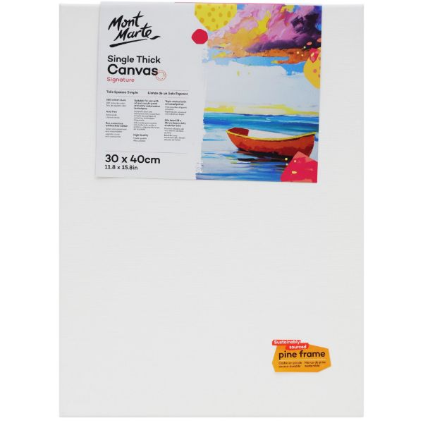 Picture of Mont Marte Signature Canvas Pine Frame Single Thickness  30 x40 cm