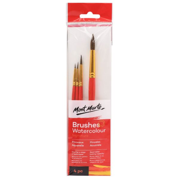 Picture of M.M. Gallery Series Brush Set Watercolour 4pc