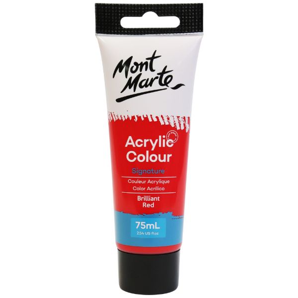 Picture of Mont Marte Acrylic Colour Paint 75ml - Brilliant Red