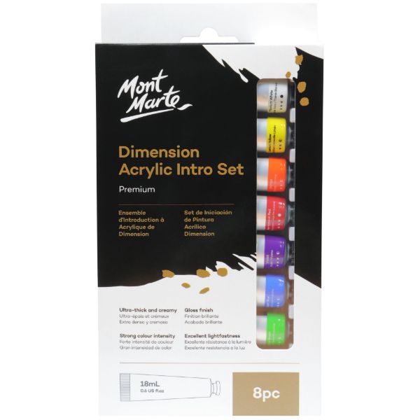 Picture of Mont Marte Dimension Acrylic Paint Intro Set 8pc