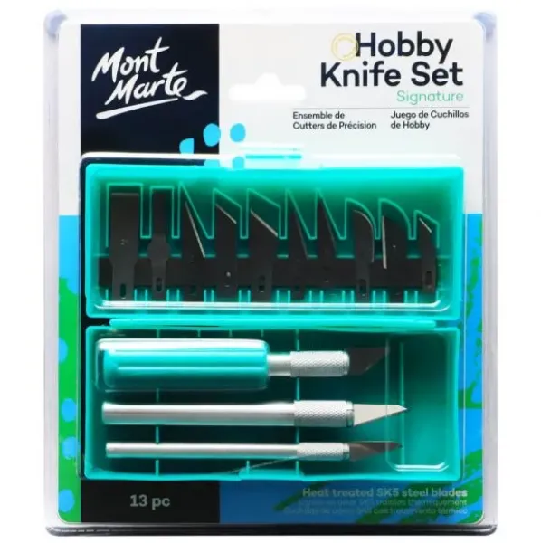 Picture of Mont Marte Hobby Knife Set SK5 Blades 13pc