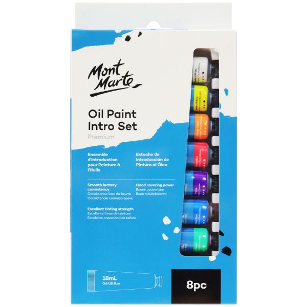 Picture of Mont Marte Oil Paint Intro Set 8pc x 18ml
