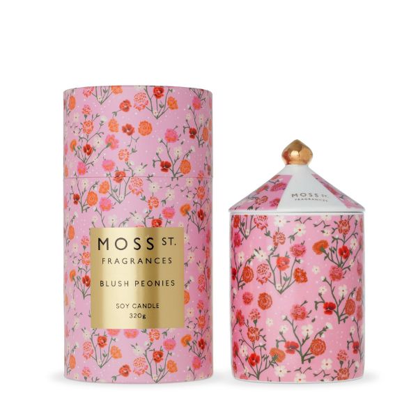 Picture of Moss St. Ceramic Candle 320g Blush Peonies