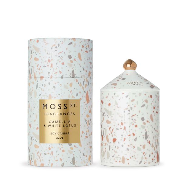 Picture of Moss St. Ceramic Candle 320g Camelia & White Lotus