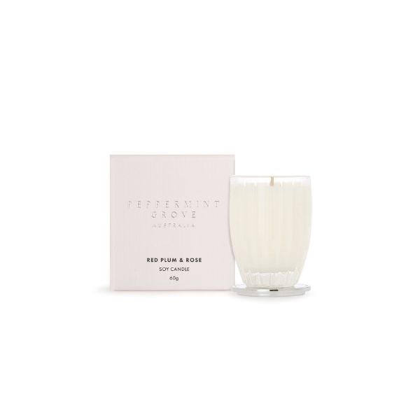 Picture of Peppermint Grove Candle 60g - Red Plum & Rose