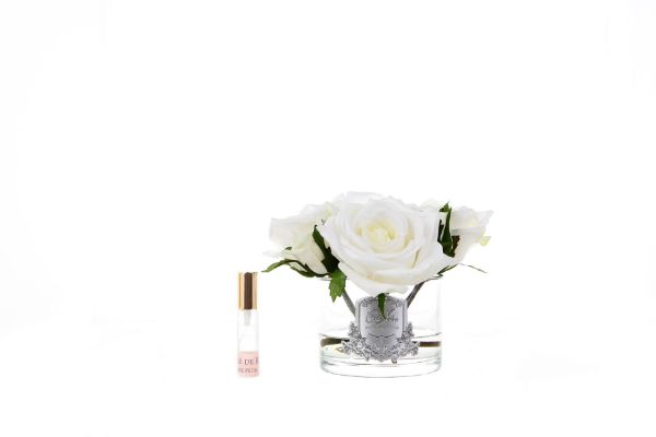 Picture of COTE NOIRE - PERFUMED NATURAL TOUCH 5 ROSES - CLEAR - IVORY WHITE
