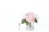 Picture of COTE NOIRE - HERRINGBONE FLOWER - MIXED PINK ROSES - CLEAR