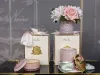 Picture of Cote Noire Pink Herringbone Glass Mixed Pink Ros