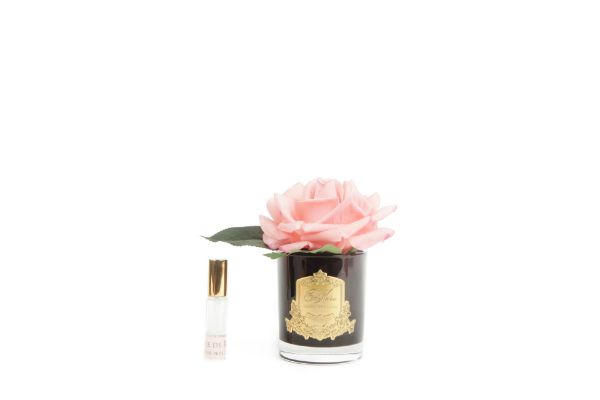 Picture of COTE NOIRE - PERFUMED NATURAL TOUCH SINGLE ROSE - BLACK - WHITE PEACH