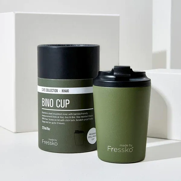 Picture of Fressko Reusable Bino Cup 227ml Khaki