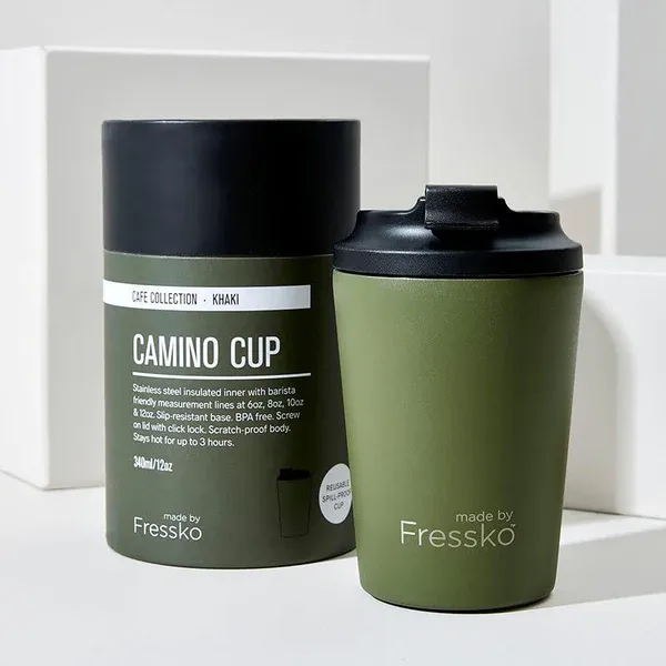 Picture of Fressko Reusable Camino Cup 340ml Khaki