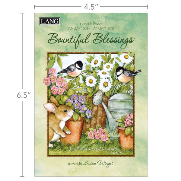 Picture of Lang 13 Month Pocket Planner 2024 Songbirds