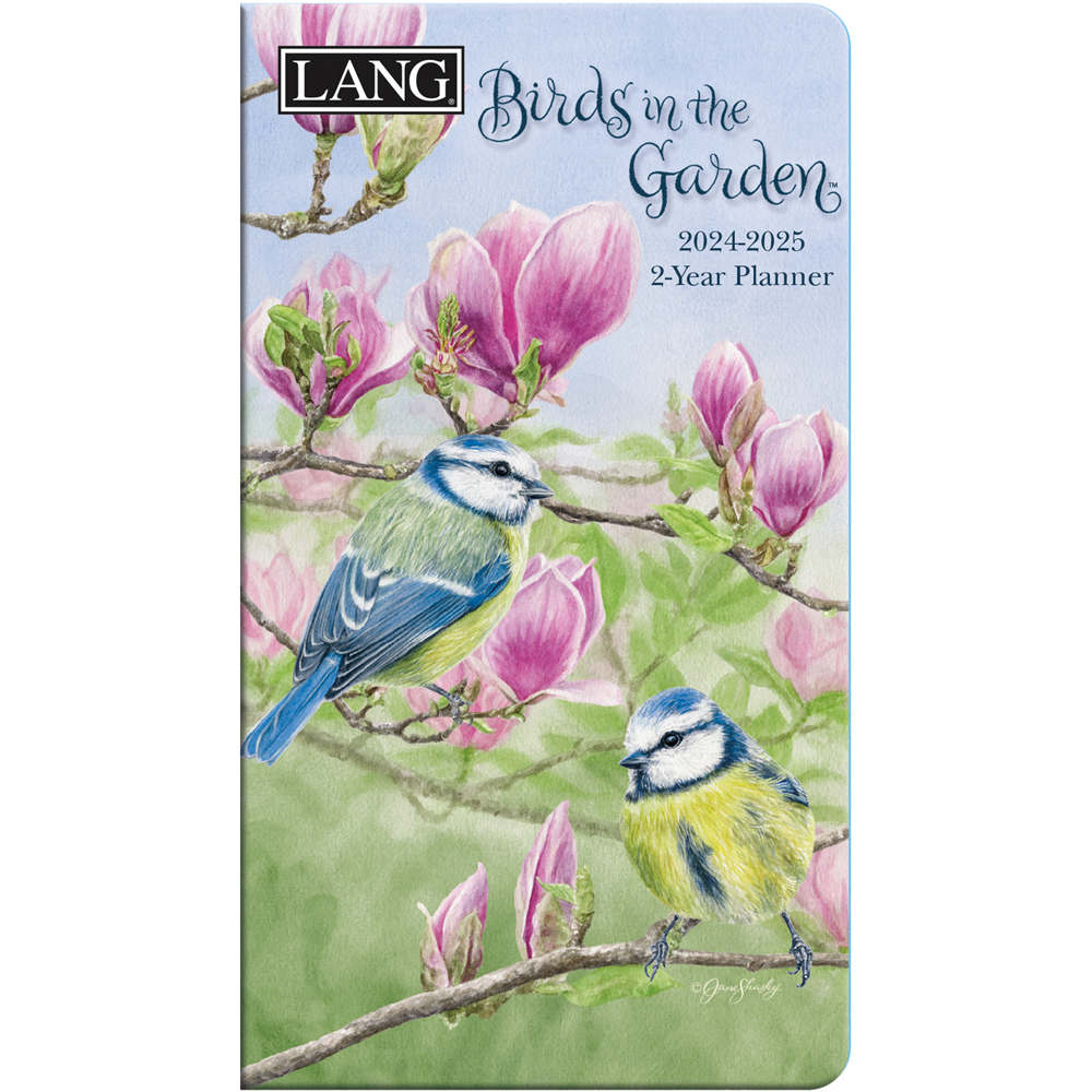 Lang 2 year Pocket Planner 2025/2025 Birds in the Garden Nextra Dianella