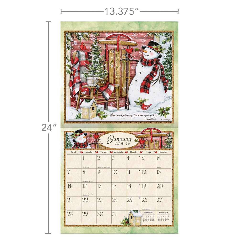 Lang Wall Calendar 2024 Bountiful Blessings Nextra Dianella