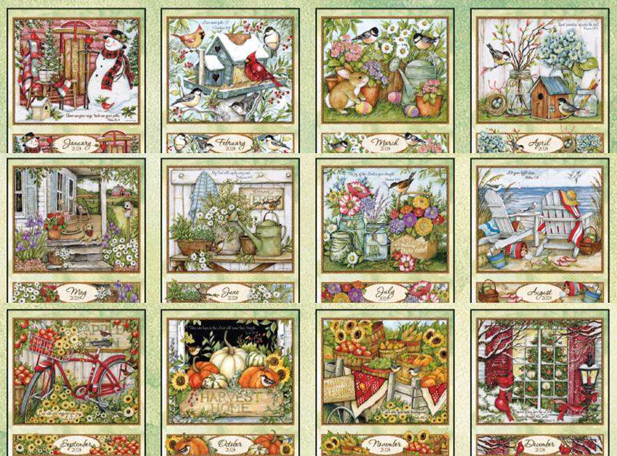 Lang Wall Calendar 2024 Bountiful Blessings Nextra Dianella