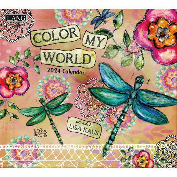 Picture of Lang Wall Calendar 2024 Colour My World