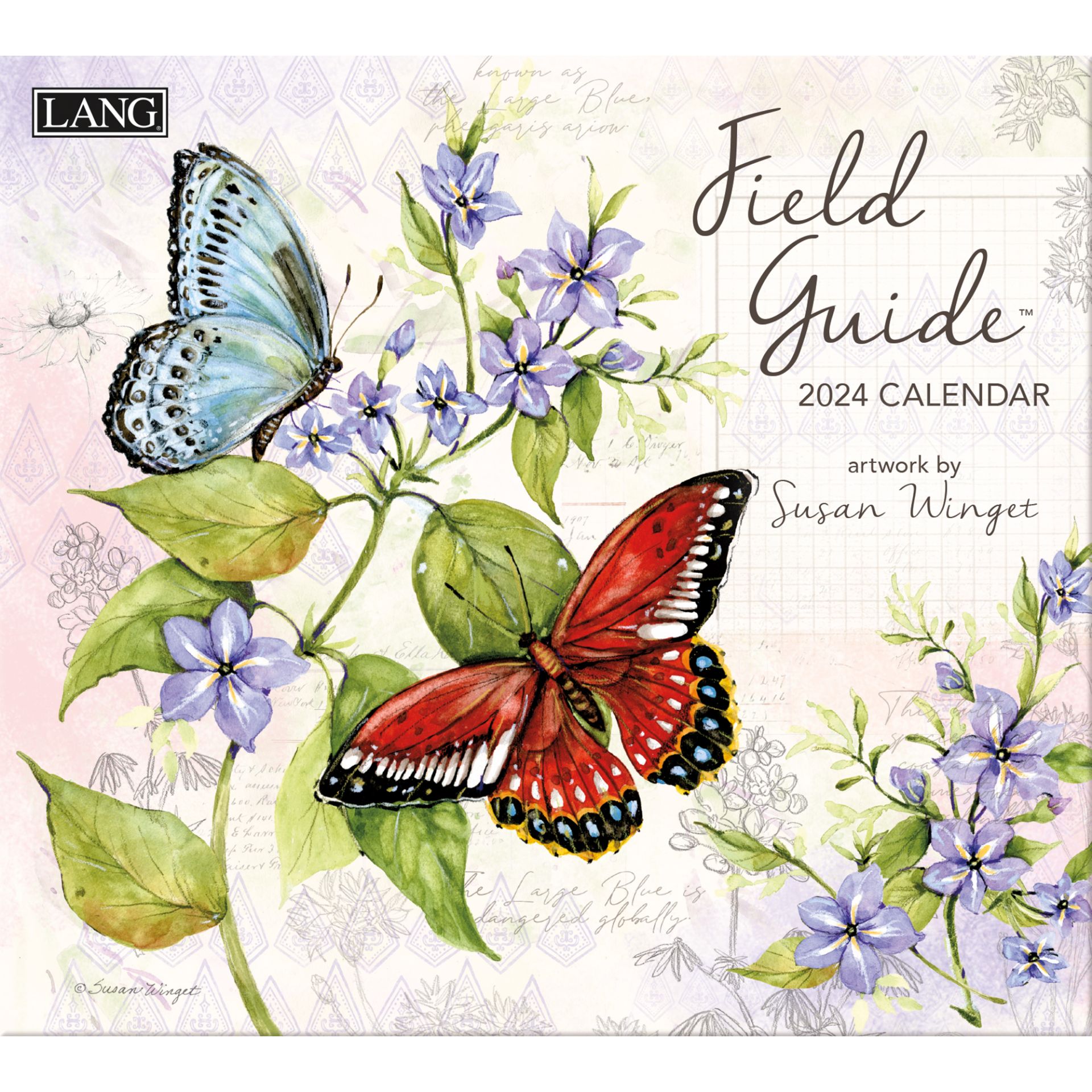 Lang Wall Calendar 2024 Field Guide Nextra Dianella